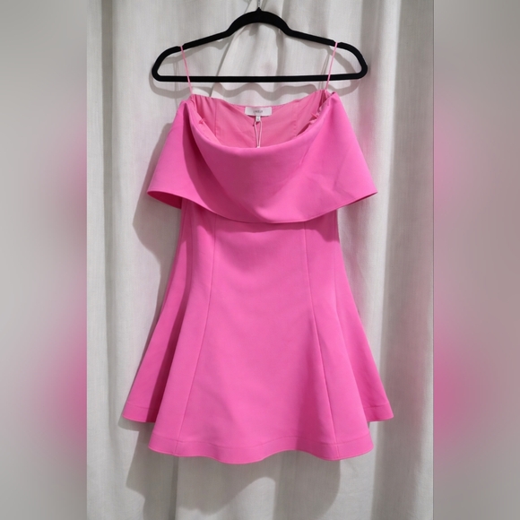NWT LIKELY Flouncy Driggs Mini Dress Pink Sugar 10 - Picture 5 of 7